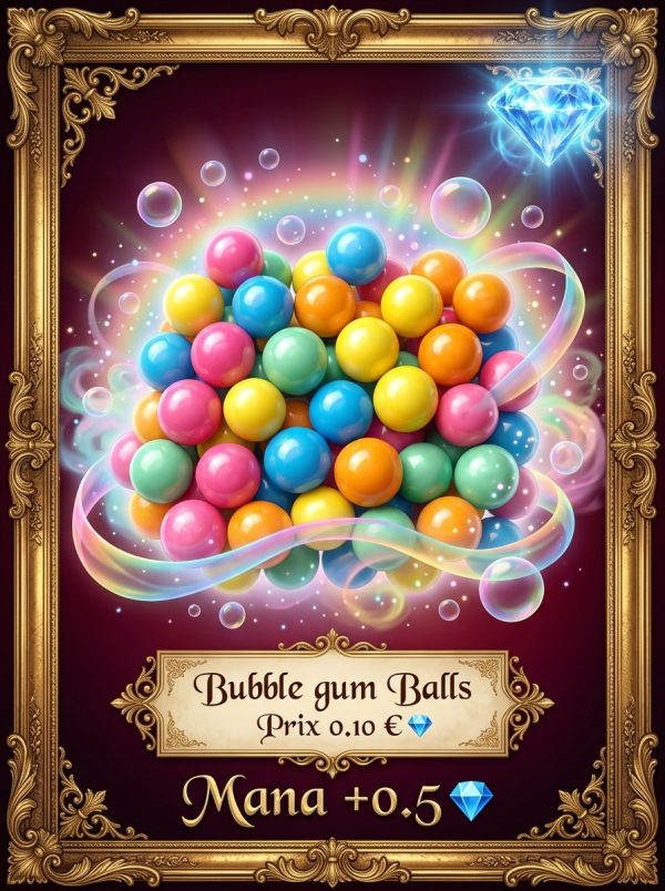 Bubble gum balls