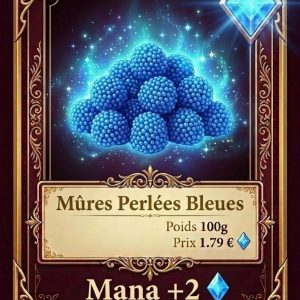 Mûres perlées bleues