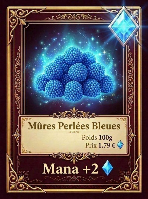 Mûres perlées bleues