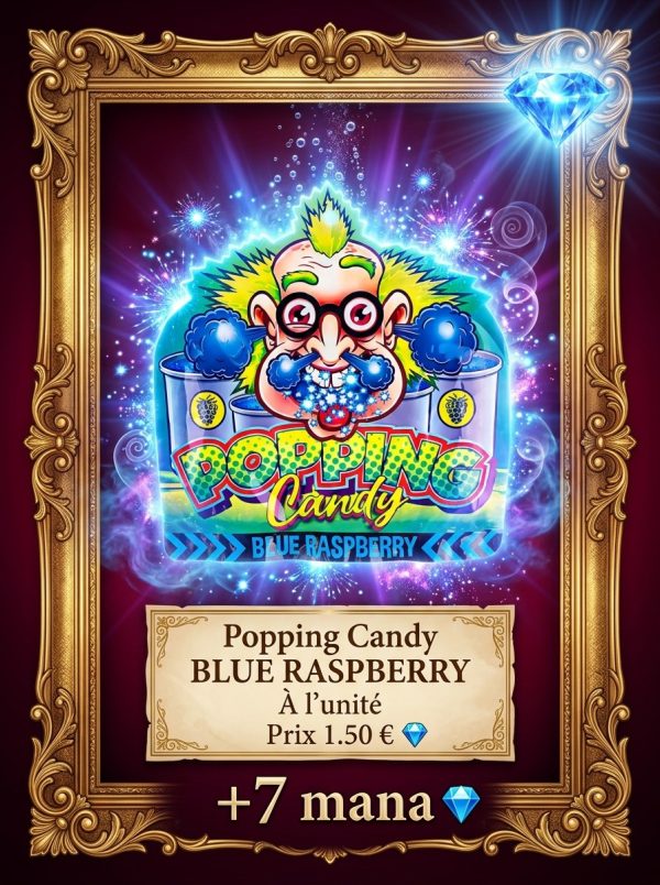 Popping bleu raspberry Popping Candy blue raspberry