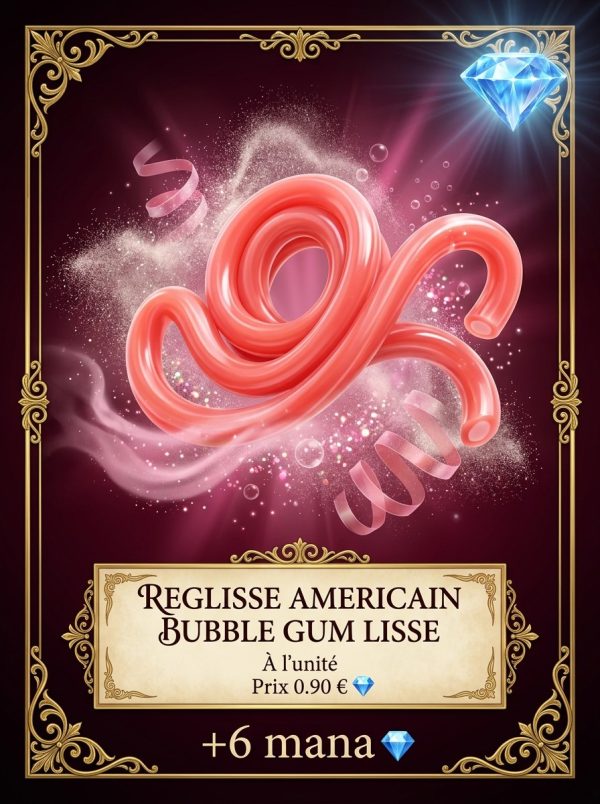 Réglisse américain bubble gum