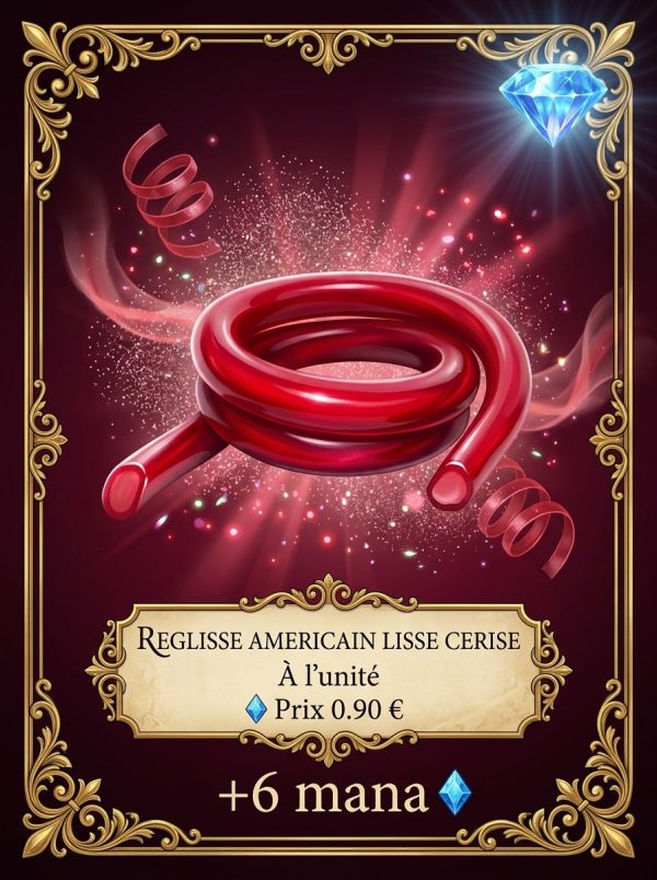 REGLISSE AMERICAIN CERISE LISSE Réglisse américain cerise