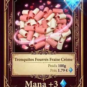Tronquitos fourrés fraise crème1 Tronquitos fourrés fraise