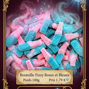 bouteille fizzy rose et bleu Bouteille Fizzy