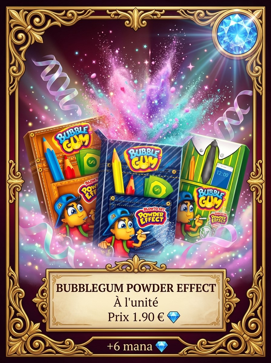 Bubblegum Powder Effect