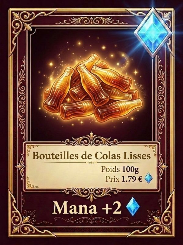 bouteilles de colas lisses