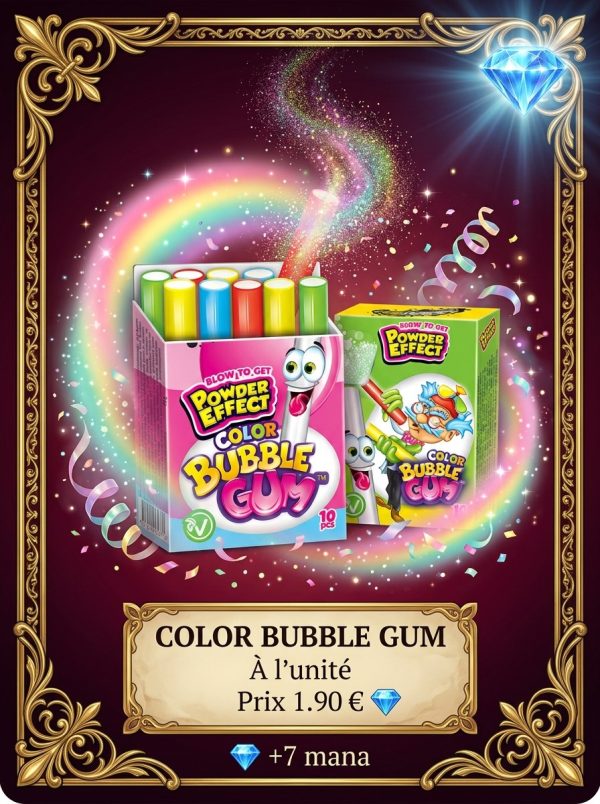 color bubble gum Color bubble gum