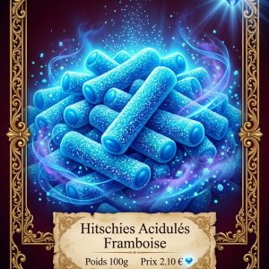 hitchies acidulés framboise Hitschies bleus