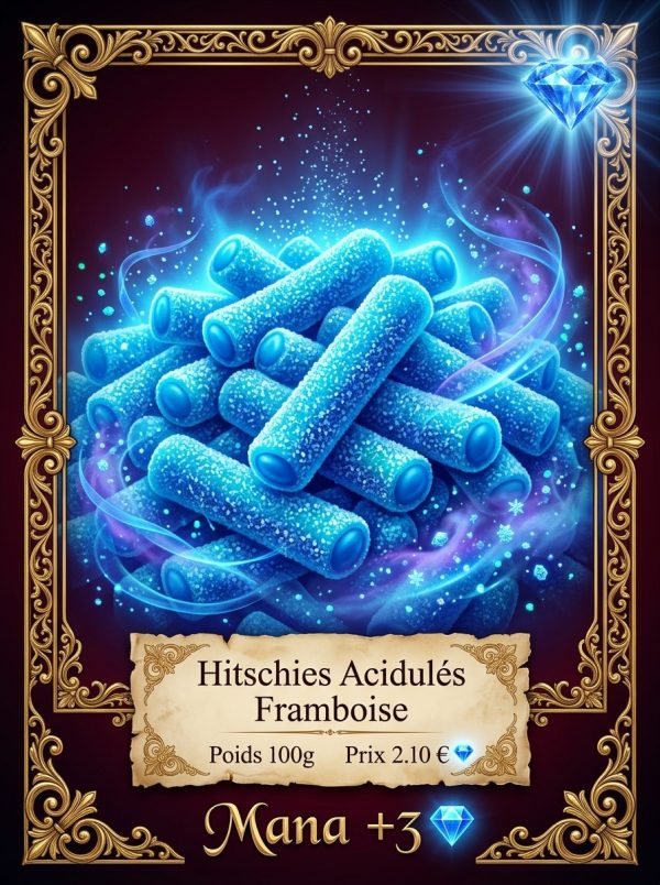 hitchies acidulés framboise Hitschies bleus