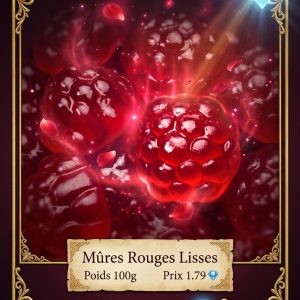 Mûres rouges lisses
