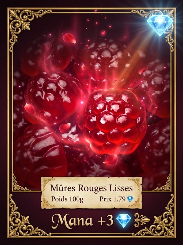 mures rouges lisses1 Mûres rouges lisses