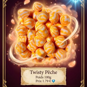 twisty pêche1 Bisous Twisty pêche